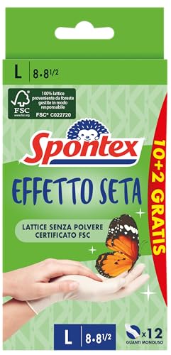 Spontex Guanti Monouso Sensitive Fine Effetto