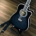 Washburn WA90CE Acoustic-Electric Guitar Kit - Black Bundle with Gig Bag, Strap, Picks, Strings, Stand, Instructional DVD and Austin Bazaar Polishing Cloth