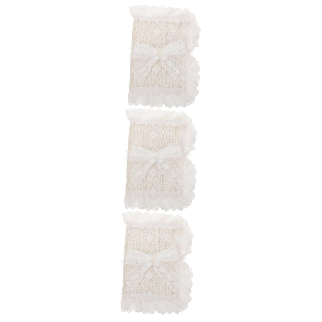 NUOBESTY 3pièces Couverture De Tissu Anti- Avec Dentelle Pour Notes Et Housse Réutilisable Et Lavable