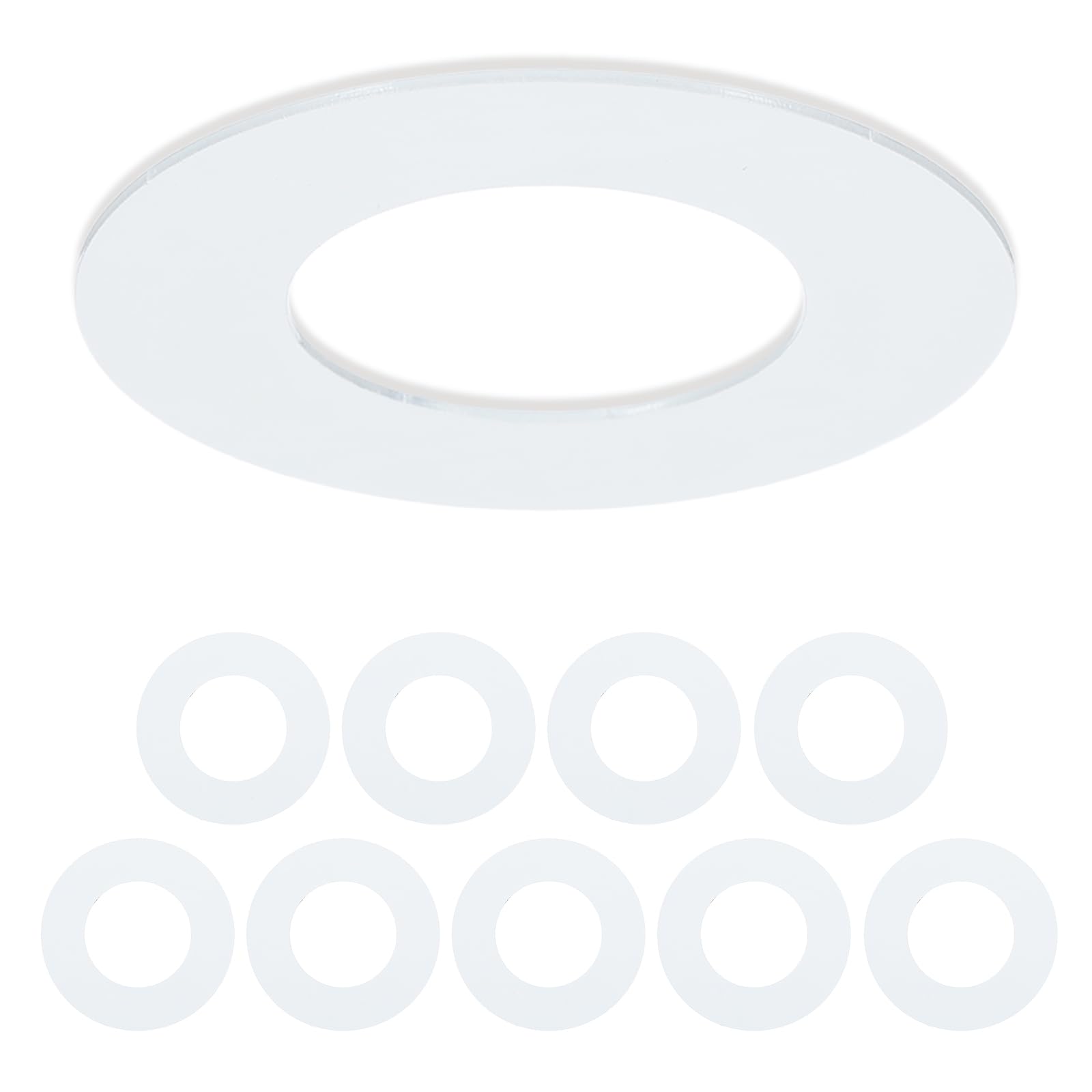 VIAPUICE Recessed Light Trim Ring 2.6" OD 1.4" ID Light Goof 10Pcs White