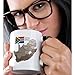 3dRose (mug_99132_4) Political map and flag of South Africa with all the provinces identified by name. - Two Tone Black Mug, 11oz