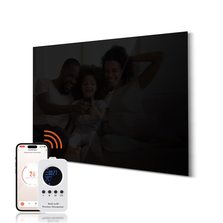 Specchio Riscaldato Per Bagno 100x60 Cm - Con Telecomando E WiFi, Antiappannamento