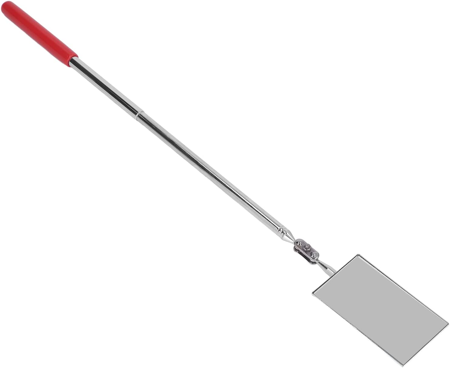 Adjustable Rectangular Telescopic Inspection Mirror, Machine Tool Inspection Tool with Retractable Stainless Steel Handle for Tight Spaces and Hard - to - Reach Areas