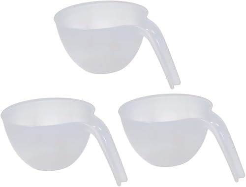 Kichvoe Cuencos para pasta, 3 unidades, cuencos para mezclar con asa, cuencos de plástico para mezclar, cuencos de preparación para cocina,