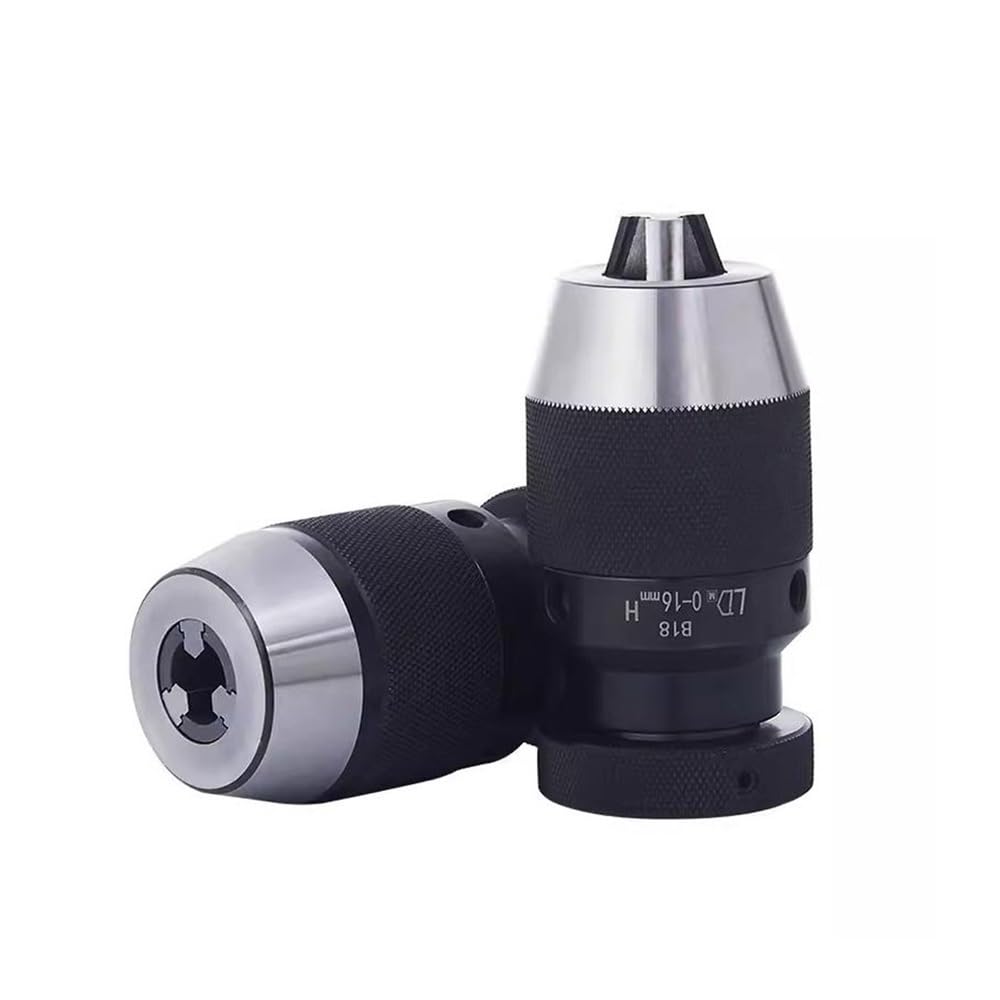 B10 B12 B16 B18 B22 Mandril de taladro JT3 JT6 con abrazadera bloqueo automático ajuste 0-6 mm 0-10 0-13 0-16 0-22 mandriles(JT3 0-16mm)