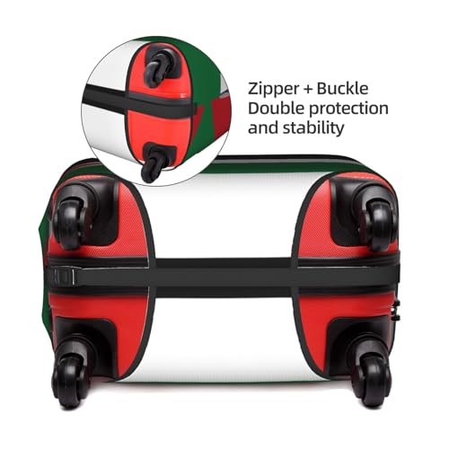 Flag of the State of Palestine Printed luggage cover, double stitching all around, high elastic material, suitable for travel and business trip3