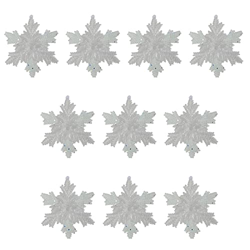 Décorations Noël flocon de neige en cristal pour table de mariage chic