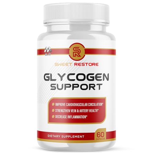 Sweet Restore Glycogen Support Capsules Official Sweet Restore Glycogen Support Pills with All Natural Ingredients Overall Health & Wellness with Maximum Strength Multivitamins Support (60 Capsules)
