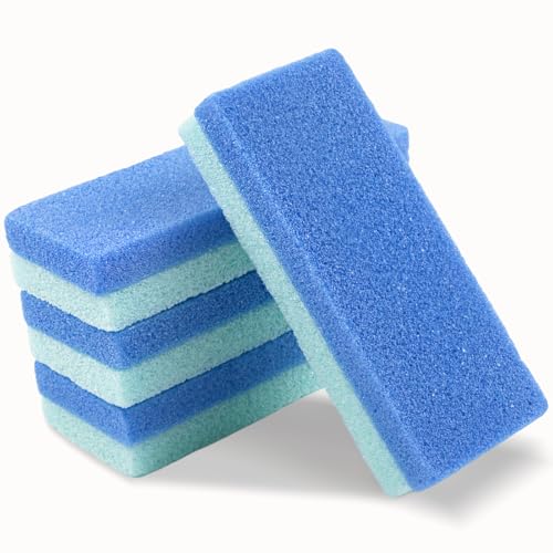 Set of 4 Blue Pumice Stones – Callus Remover & Body Scrubber for Feet, Hands, Elbows & Skin Exfoliation