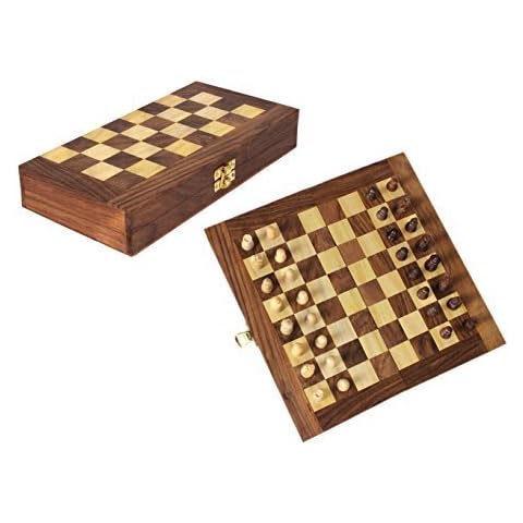 Super India Standard Wooden Fold-Up Chess Set Cover