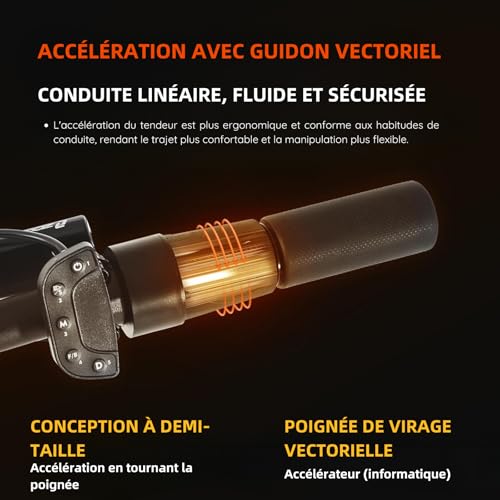 CHEEVALRY-Trottinette-Electrique-pour-Adultes-Electrique-Double-Moteurs-11-Pouces-Pneus-Hors-Route-60V-38Ah-Batterie-au-Lithium-Lithium-Autonomie-de-120-km-Capacite-de-Charge-200-kg CHEEVALRY Trottinette Électrique Double Moteur 11 Pouces – Tout-Terrain, Autonomie et Puissance – Image 7