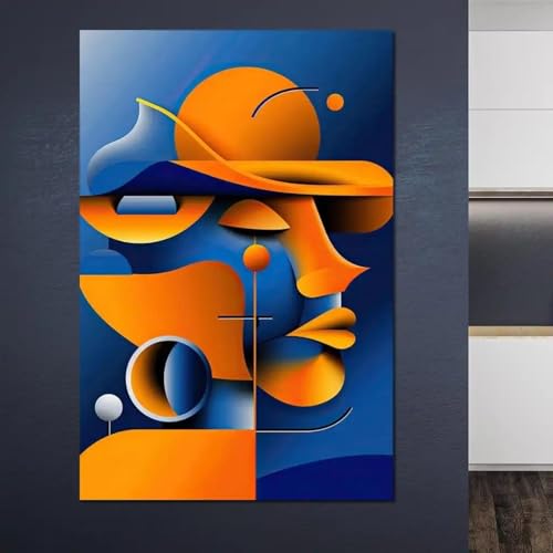 Portrait personnage surréaliste haut de gamme impression sur toile 3D - 2