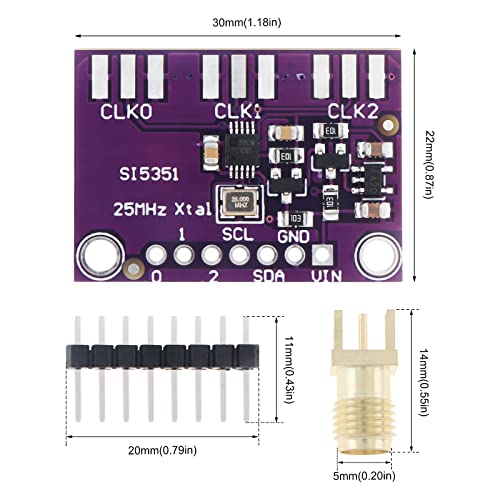 Digiyes Si5351 I2C Iic 8Khz-160Mhz High Frequency Signal Generator Breakout Board, Dc3.3-5V Square Wave Frequency Generator Board Module For Arduino #TOP1