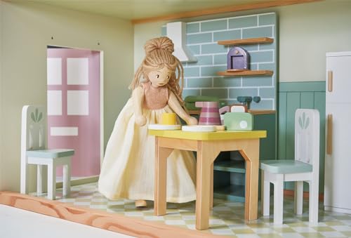 Muñeca de Madera Grande Ferne y Lola Artesanal miniatura 4