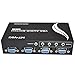 iKKEGOL 4 Port VGA Switch Audio Video Switcher Box (HDDB15+3.5mm) 4 x 1 SVGA Selector 4 PC in 1 Out for Monitor LCD Projector