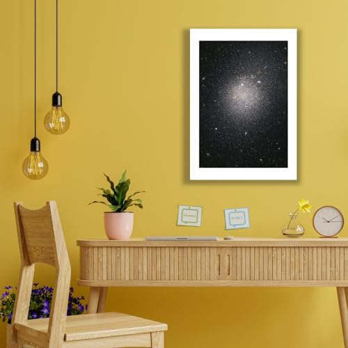 Impression d'art mat Hubble d'exposition grand format NGC 4163 - 2
