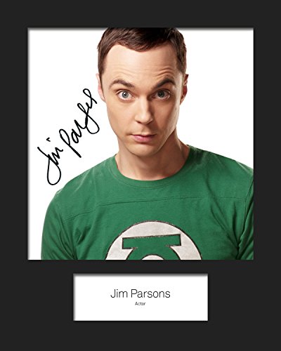 THE BIG BANG THEORY - JIM PARSONS #2 | Foto Montata, Firmata RePrint | Dimensione 10x8 per Adattarsi a Cornici 10x8 Pollici | Ritaglio di Precisione | Display Fotografico | Regalo da Collezione