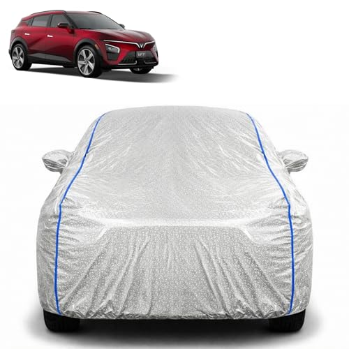 Image of Waterproof Car Cover for Vinfast VF 7 | All Weather Protection | UV Resistant & Dustproof | Soft Cotton Lining to Prevent Scratches | Triple Stitched with Mirror Pockets & Elastic Hem
