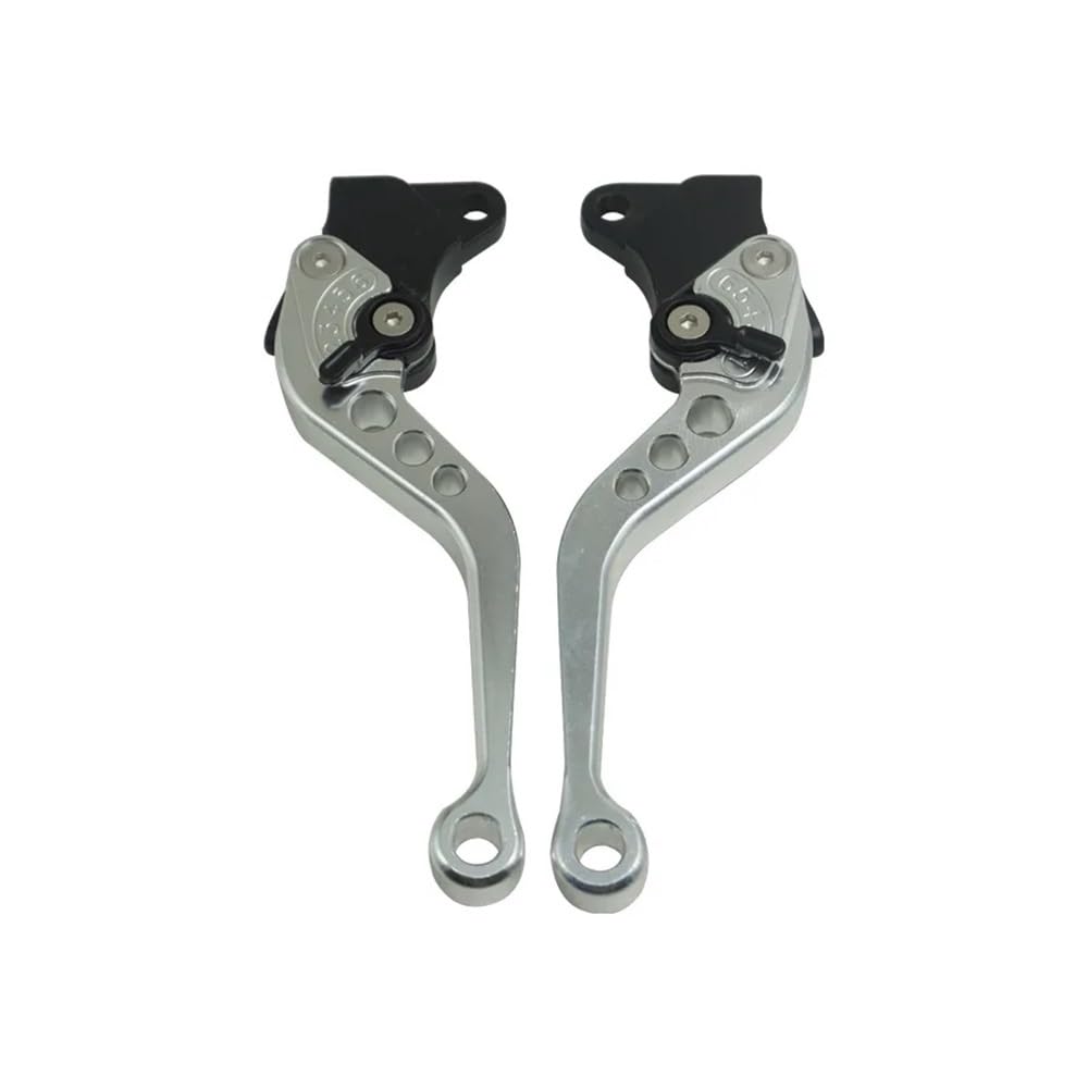 Wghposqtj Silver Hand Brake Clutch Levers Motorcycle Brake Handle Clutch Drum Lever Motorbike Modification Adjustable Handlebar For Cg125 Levers Brakelevers