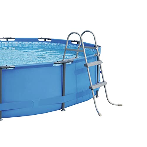 Escalera para piscina de 2 peldaños 33" acero antideslizante miniatura 3
