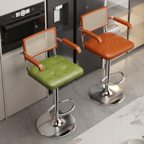 Tabourets de bar pivotants rotin pour vos soirées de restaurant - 5