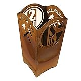  FC Schalke 04 FC Gelsenkirchen-Schalke 04 eV Fanartikel Feuerkorb eckig