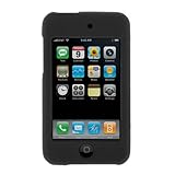 Solid Black Rubberized Snap on Crystal Hard Case for Apple Ipod Touch Itouch 8gb 16gb 32gb 2g 2nd Generation
