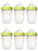 Comotomo Natural Feel 8oz. Bottle 6 Pack - Green