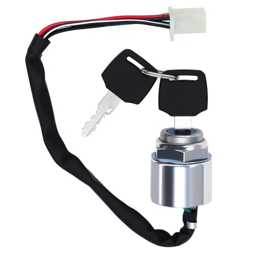 Image of 4 Wire 4 pin Ignition Key Switch Fit for Go Kart ATV Quad Dirt Bike Scooter Motorcycle. Perfect Replacement Accessories.