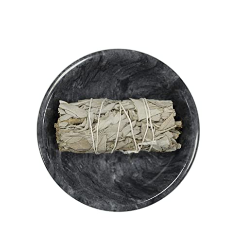 Marble Incense Holder, Incense Holder For Sticks, Incense Sticks Holder, Palo Santo Holder, Smudge Bowl, Sage Bowl, Sage Holder, Marble Bowl (Black) #TOP1