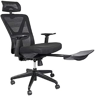Bonzy Home Reclining Office Chair - 300 LB Capacity Ergonomic Computer Mesh Recliner