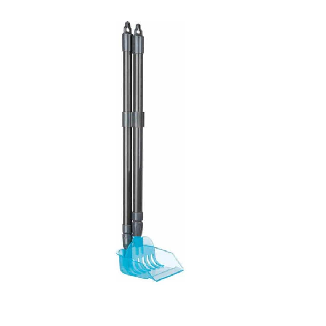 Trixie Dustpan with Rake for Dog Waste Pick Up, Removing Faeces Bucket and Rake and Adjustment Space-Saving Storage, Standing with Plastic - Grey/Blue, 57-102 Cm (B0C3R7TZWP) Amazon Price History, Amazon Price Tracker