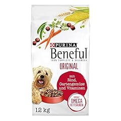 Beneful PURINA BENEFUL Original Hundefutter trocken, mit Rind und Gartengemüse, 1er Pack (1 x 12kg)