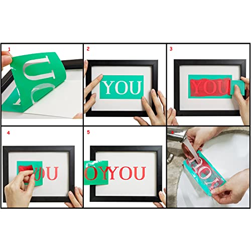 JAJADO Silk Screen Stencils Reusable Adhesive Stencils Floral, Border