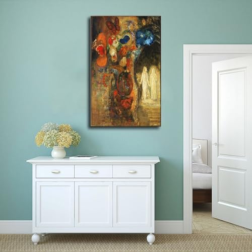 Odilon Redon Apparition sans cadre toile décoration de 30x45cm