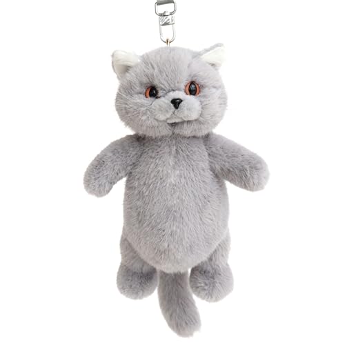 Krifey Stuffed Animals Backpack, Cute Cat plush Backpack, Realistic Animal