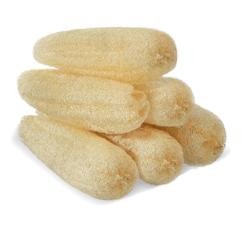 Tacdas Esponjas de Naturales Orgánicas para Baño y Ducha, Exfoliantes para Hombres, Mujeres y Adultos, Paquete de 6.