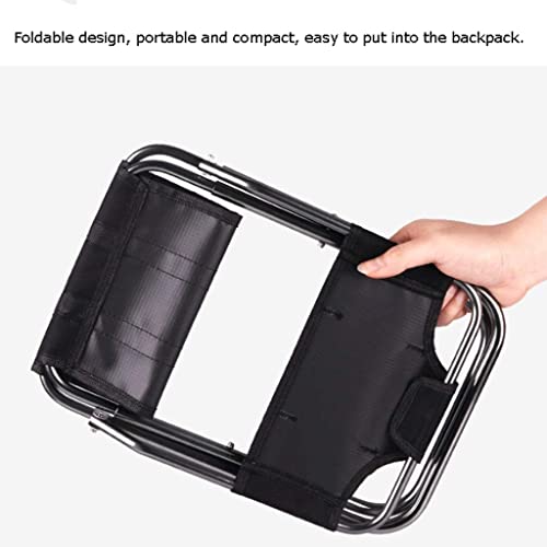 Chaise de camping pliante portable et tabouret de pêche ultralégère - 4
