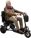 ChiefCarOfficer Folding Mobility Scooter for Seniors 300lbs, 1.5-17mph 48V10AH 32km, Electric Mobility Scooter for Adults Foldable, Handicap Scooters Collapsible Lightweight Portable 3 Wheel Scooters