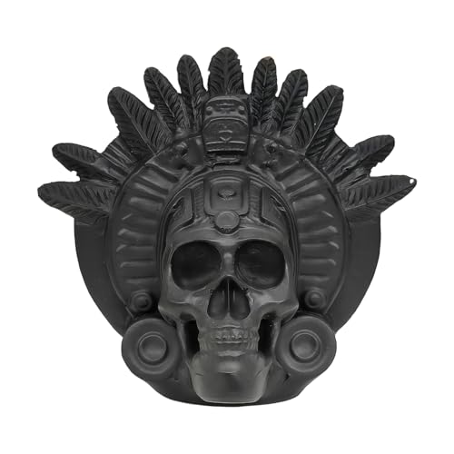 Screaming Aztec Death Whistle Human Screams Loudest 125+ Decibels Loudest Screaming Death Whistle Azteca War Silbato Authentic Aztec Bagpipes Mayan Culture Skull Shape Art Collectible for Halloween