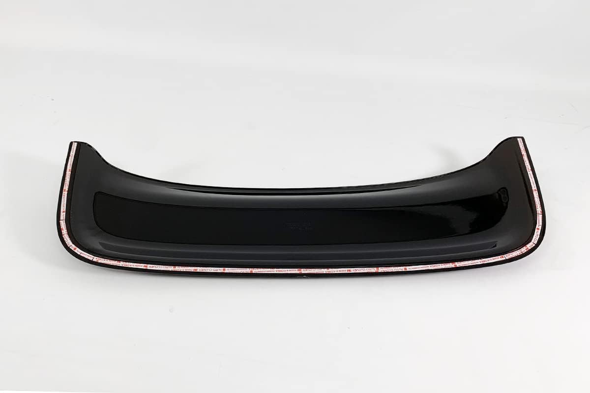 AUTOCLOVER Sunroof Wind Deflector Black Visor (FK), Universal Fit, Rain Snow Guard, Tape-on Adhesive (L Size)