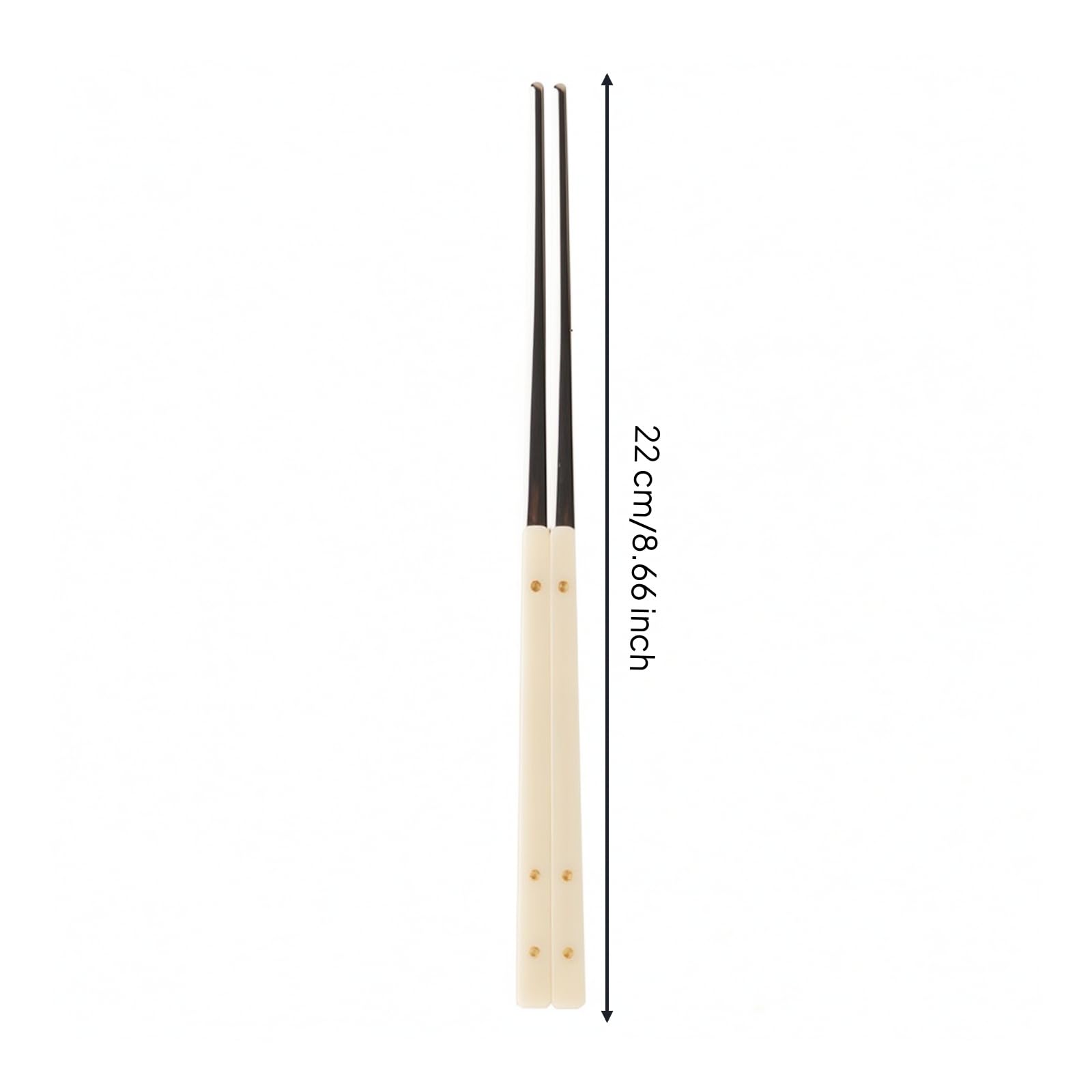 Bacchette in Acciaio Inossidabile, Beige, Bacchette 22 Cm