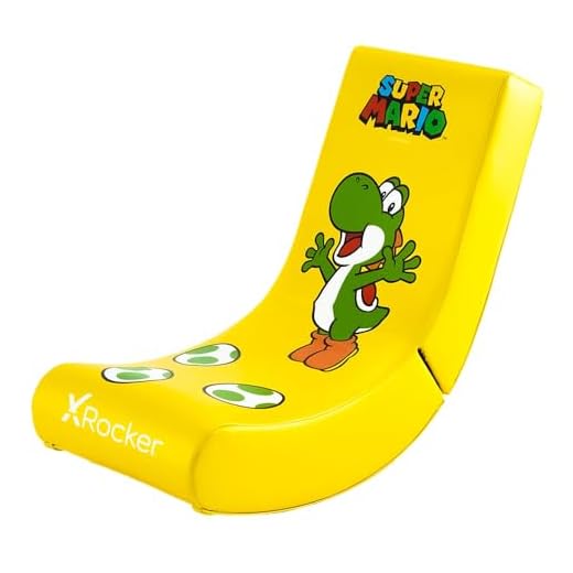 X Rocker Nintendo Super Mario Floor Rocker | Gaming fåtölj för barn | Yoshi Design