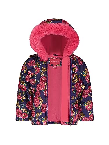 Image of LONDON FOG girls Snowsuit With Snowbib and Puffer Jacket