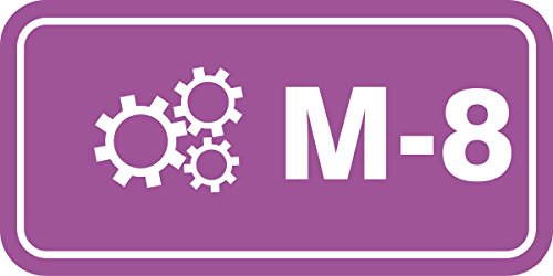 Marquage M-8 Mechanical Accuform TDF608XVM : finie la signalétique industrielle illisible