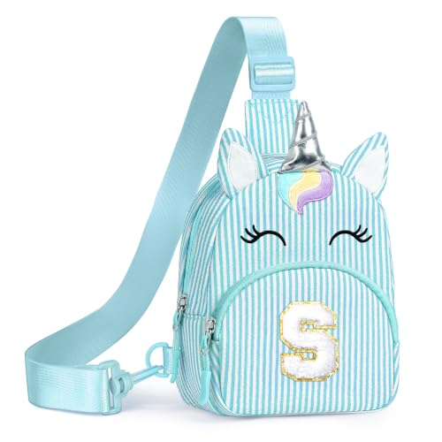 Image of YOOLIFE Birthday Gifts for Little Girls Kid Unicorn Purse, Light Blue S