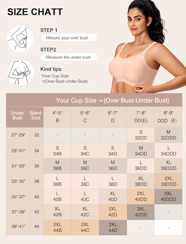 Image of Jelly Wireless Bras for Women No Underwire Push Up Seamless Full Coverage Bralettes Support Lift Everyday Bra