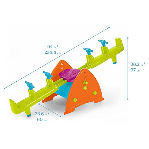 Ecr4Kids Quad Seesaw Teeter-Totter For 4 Kids - Sturdy And Durable For Home, Daycare Or Preschool Use #TOP1
