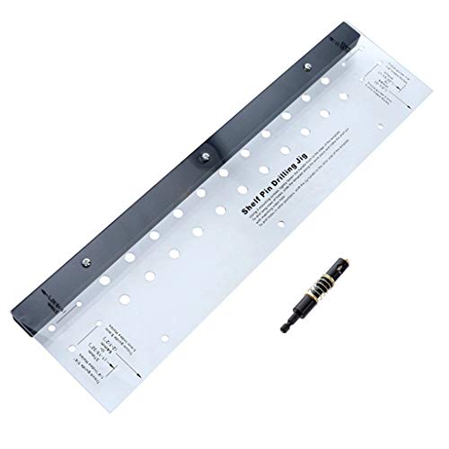 Gabarit De Trou De Poche Vertical Articulé en Acrylique, Gabarit De Perçage pour Goupille D'étagère, Trou De Perçage du Bois pour Portes Ou Tiroir Cover