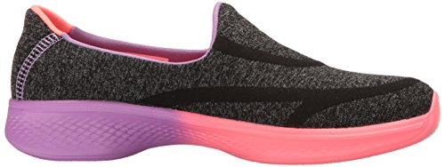 Skechers Mocassim unissex Go Walk 4-Awesome Ombres, Preto/Multi, 11 Little Kid